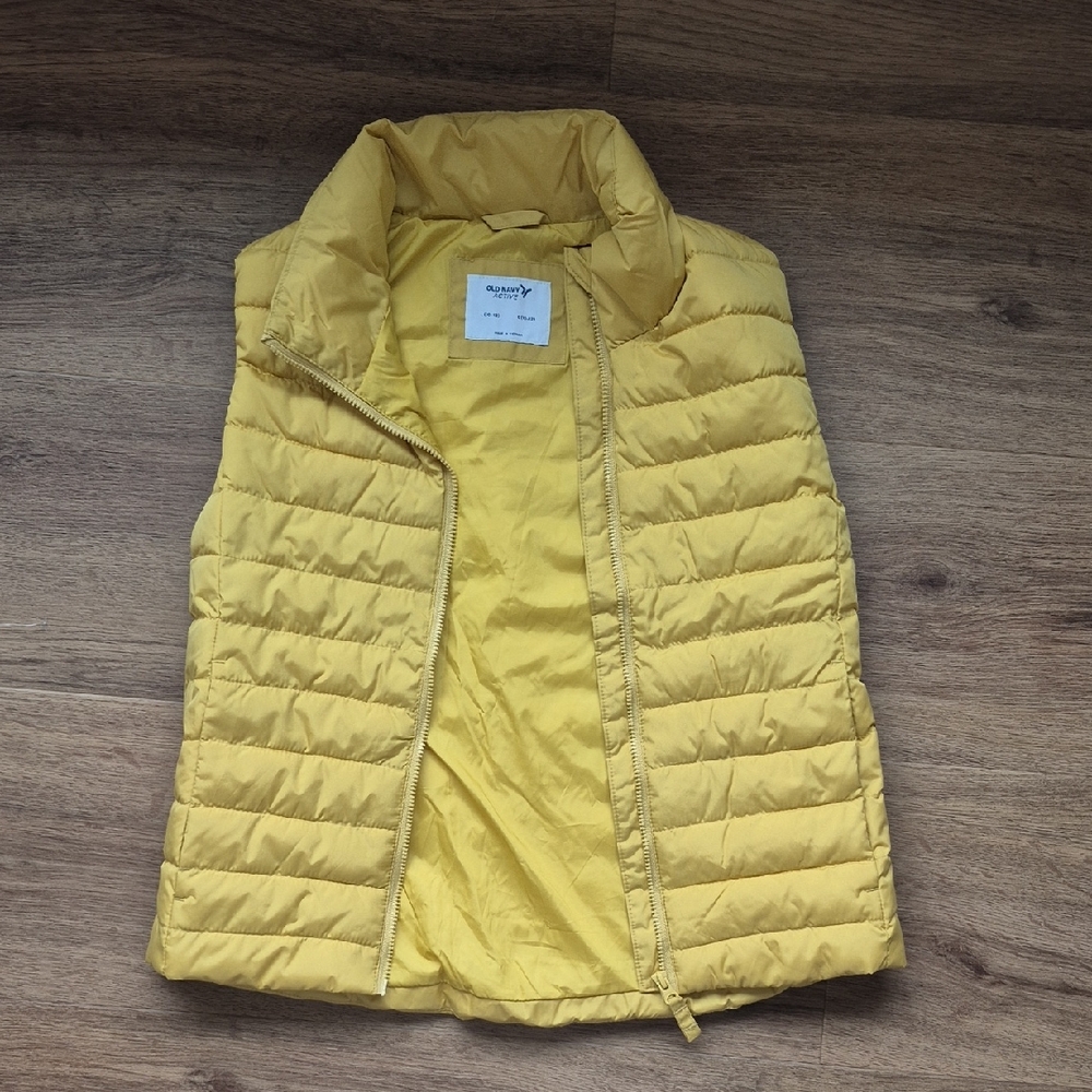 Old Navy Active Mustard Puffer Vest